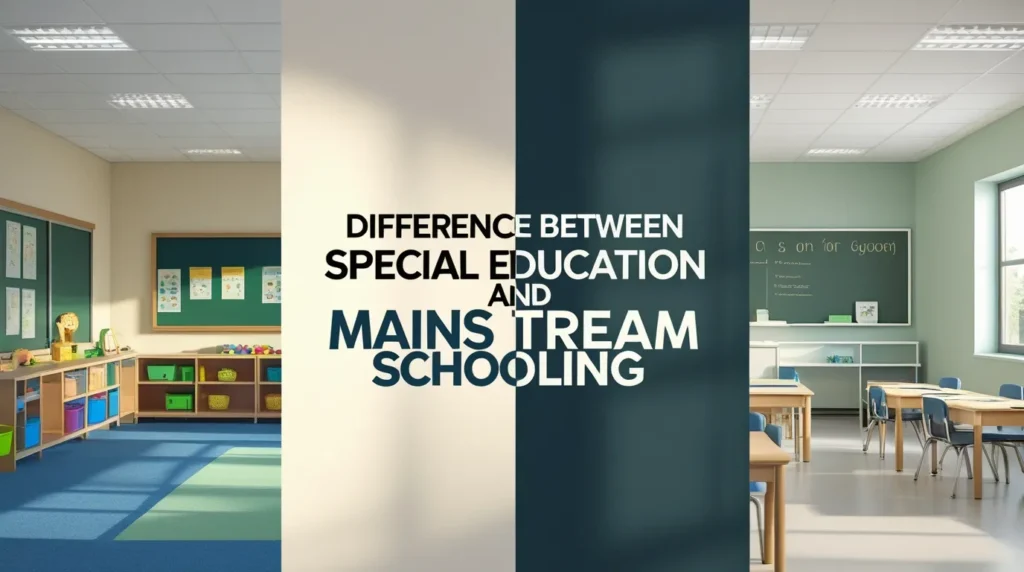 Difference Between Special Education and Mainstream Schooling A Complete Guide for Parents in Pakistan