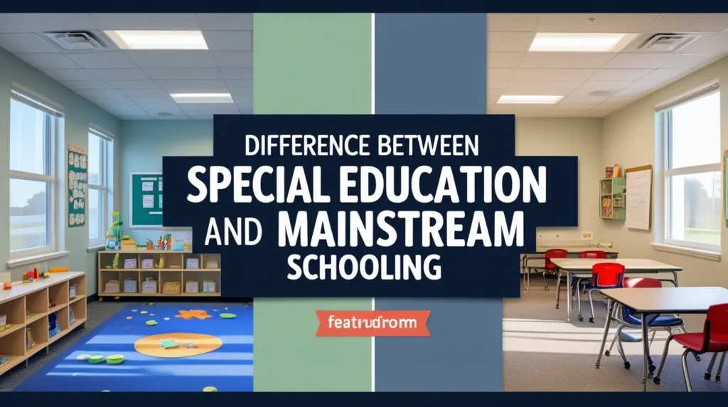 Difference Between Special Education and Mainstream Schooling A Complete Guide for Parents in Pakistan